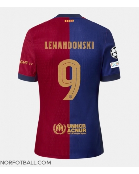 Billige Fotballdrakt Barcelona Robert Lewandowski #9 Replika Hjemmedrakt 2024-25 Kortermet